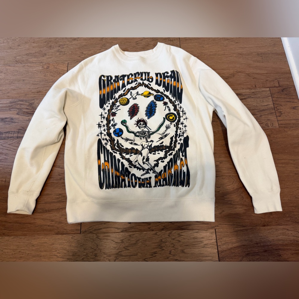 Grateful Dead Chinatown Market Steal Your Face inspired graphic sweatshirt Small